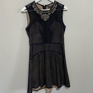 Embellished neckline BCBG cocktail dress